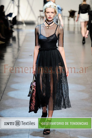 Vestido tul negro Dolce & Gabbana